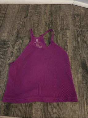 Free People Plum Ribbed Tank
